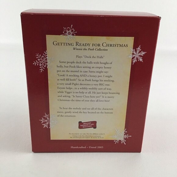 Hallmark Keepsake Ornament Disney Winnie The Pooh Getting Ready For Christmas - Picture 3 of 6